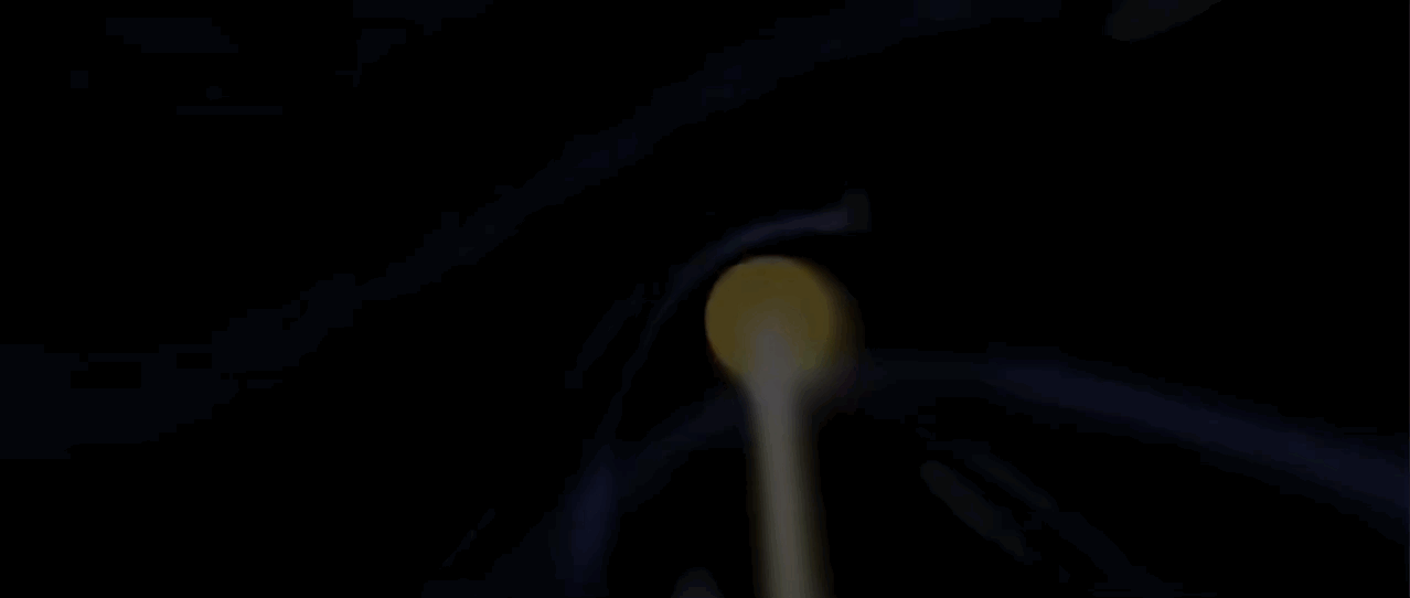 Animation GIF montrant le déplacement du soleil et des planètes gravitant autour.