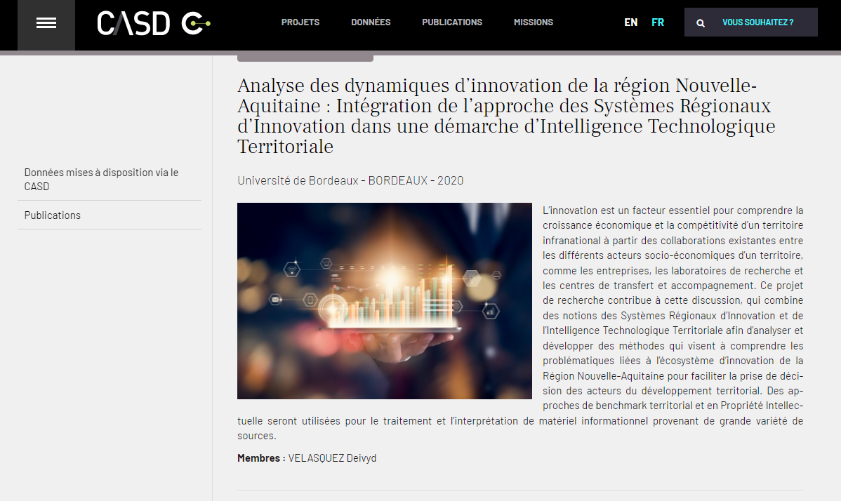 Page projet de Deivyd Vélasquez 