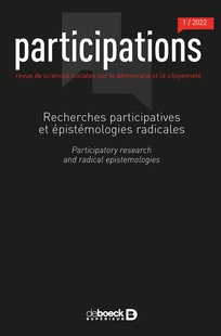 Couverture de la revue "Participations" où a été publié l'article.