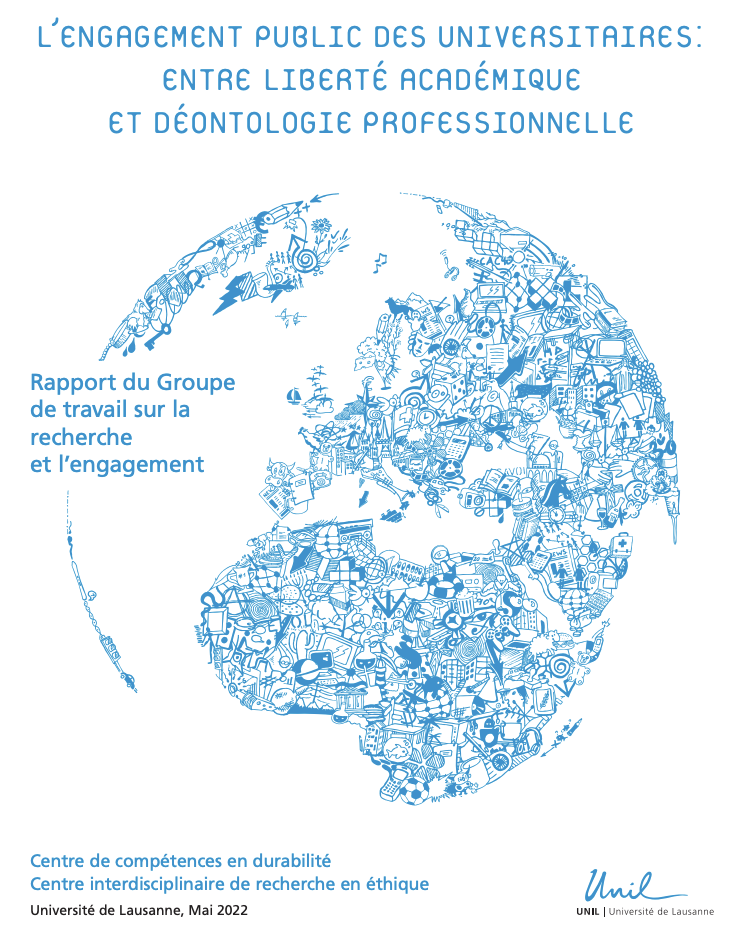 Visuel du rapport sur l'engagement public des universitaires : entre liberté académique et déontologie professionnelle.