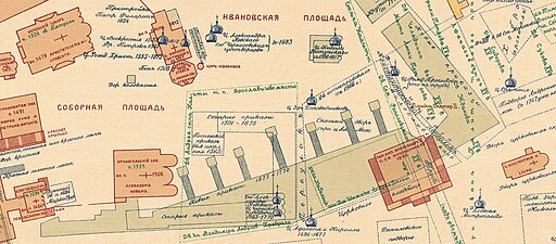 Carte affichant une information discrète : les bâtiments.