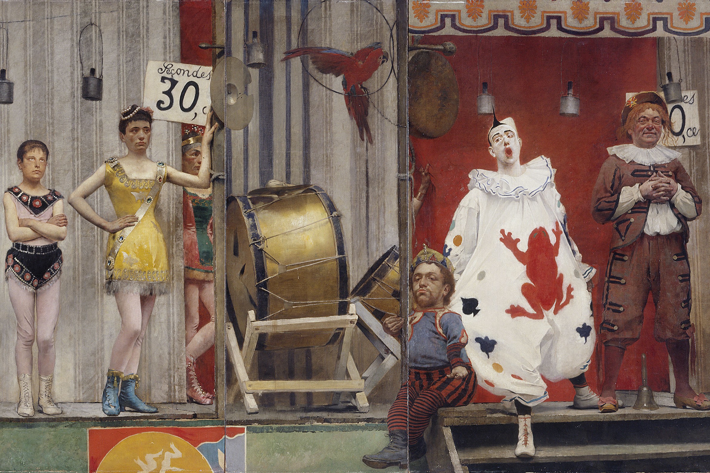 tableau représentant des saltimbanques