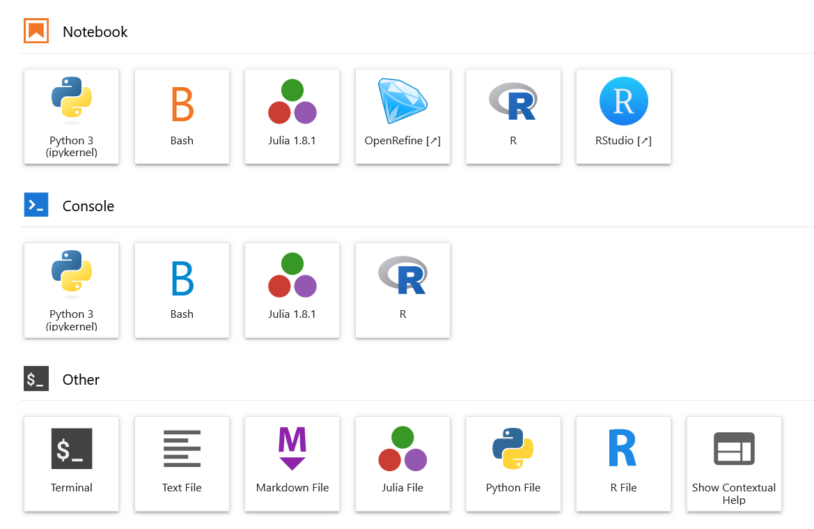 copie d'écran d'une partie de l'interface de PAWS