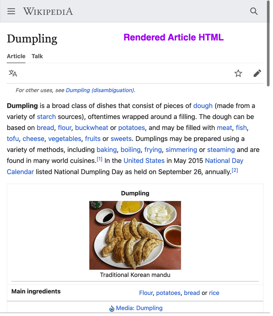 Gif animé présentant plusieurs fonctionnalités de mwparserfromhtml 