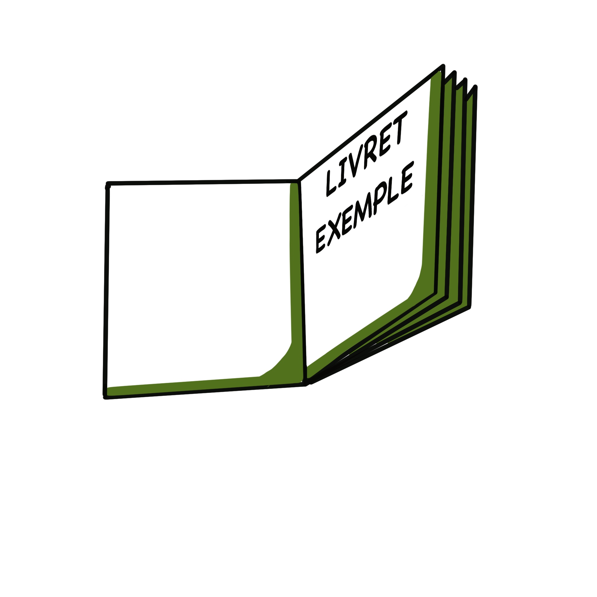 Symbole exemple appliqué au monde des bibliothèques